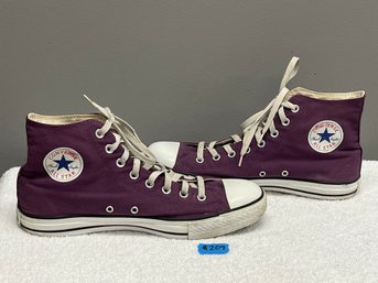 Purple Converse All Star High Top Sneakers - Size 11