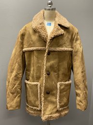 Fingerhut Fashions VINTAGE Faux Shearling Coat - Size 42, Made In USA