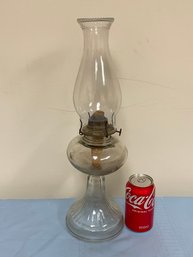 Antique Glass Kerosene Hurricane Oil Lamp