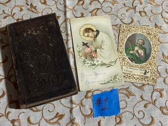 1849 'La Journee Du Chretien' Antique French Prayer Book - Leather Bound #1