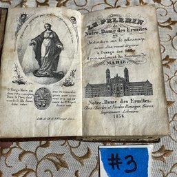 1836 'Le Pelerin  De Notre-dame Des Ermites' Antique French Religious Book #3