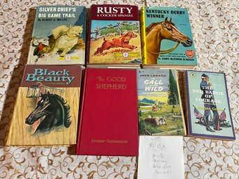 Lot Of Vintage Young Adult Books - Black Beauty, Animals, Adventure #107