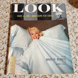 1956 LOOK Magazine - Marilyn Monroe Cover, Arab Vs. Jew