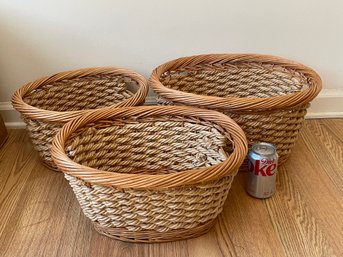 Set Of 3 Nesting Baskets