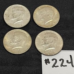 (Lot Of 4) 1967 & 1968 JFK Kennedy Half Dollars