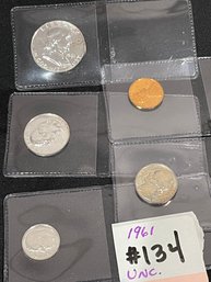 1961 Uncirculated U.S. Coins Set