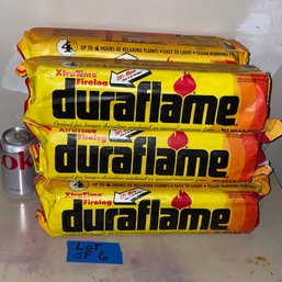 Lot Of 6 Duraflame Logs - XtraTime Firelogs (6 Pounds Each)