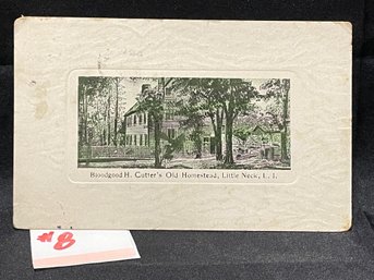 Bloodgood H. Cutter's Old Homestead - Little Neck, Long Island Antique Postcard