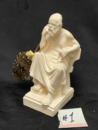 SOCRATES Vintage Greek Statue Sculpture - Greece