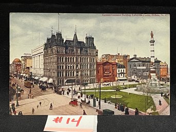 1908 'German Insurance Building' Buffalo, NY Antique Postcard