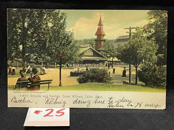 1905 Salem Willows, Salem, MA Antique Postcard