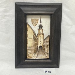 BRATISLAVA 3D Relief Wall Hanging Plaque - Vintage Slovakia Art