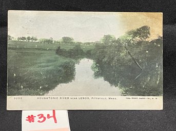 1905 'Housatonic River Near Lenox, Pittsfield, Mass.' Antique Postcard