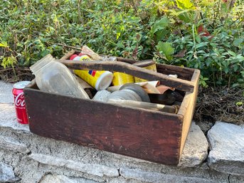 Wood Tool Caddy With Garage Find Contents