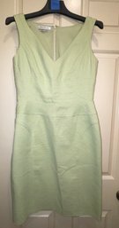 Kay Unger New York Green Spring Dress, Size 8 Vintage Y2K