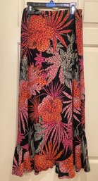 West End Exotic Flower Skirt - Size Large Y2K Vintage