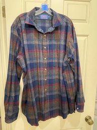 Vintage Pendleton Vintage Pure Wool Shirt - Size XL Long