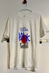 Suntory Vodka 'Club Kamikaze' Vintage Liquor Advertising T-Shirt XL Screen Stars