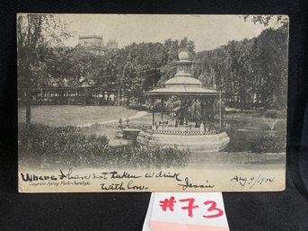 1904 'Congress Spring Park' Saratoga, New York Antique Postcard