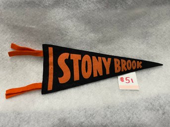 STONY BROOK Felt Pennant 1950s Vintage