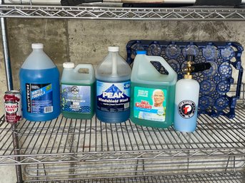 Garage Cleaning Supplies Lot