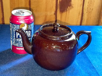 Brown Pottery Teapot - Vintage