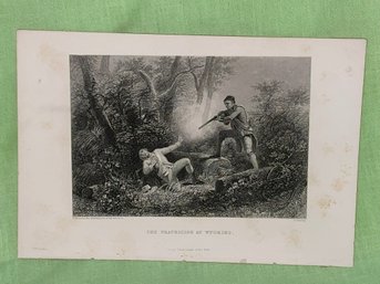 The Fratricide At Wyoming - Antique Revolutionary War Print