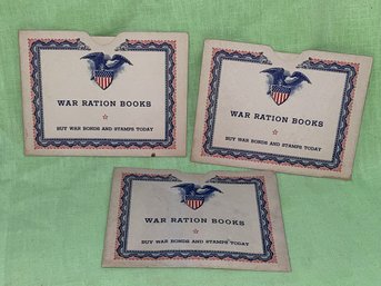 Lot Of 3 WWII War Ration Book Envelopes