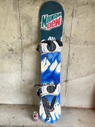 Mountain Dew Advertising Promo Snowboard - Vintage