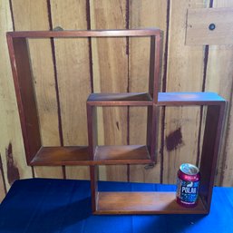 Intersecting Squares Mid-Century Wall Shelf VINTAGE