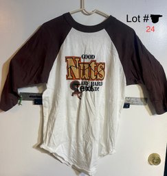 Nutcracker Schnapps Large Vintage T-Shirt 'Good Nuts Are Hard To Find'