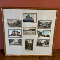 9 Danbury, Connecticut Antique Postcards - Professionally Framed, Including Danbury Fair