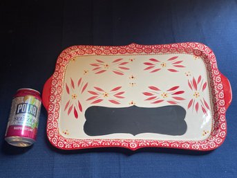 Temp-tations 'Presentable Ovenware By Tara' Serving Tray With Chalkboard Section