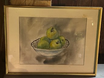 Bowl Of Apples Original Painting