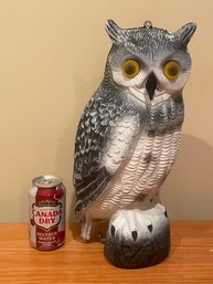 Plastic Owl Decoy - Lawn & Garden Decor