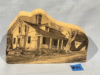 The Knapp House: New Milford Historical Society Wooden Cutout
