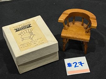 Captain's Chair Dollhouse Furniture - Early Americana SHACKMAN Vintage