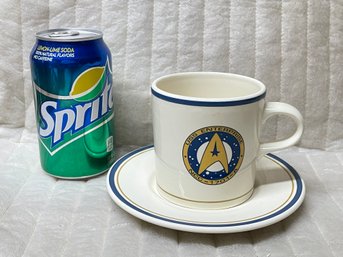 Rare STAR TREK Cup & Saucer By Pfaltzgraff, Vintage