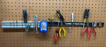 Workshop Wall Magnetic Tool Holders & Tools