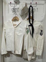 Lot Of Vintage White Navy Uniforms