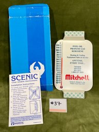 Mitchell Oil Advertising Thermometer - New Old Stock