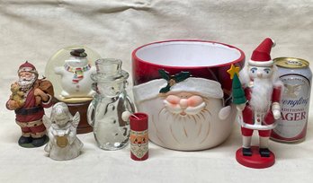 Christmas Decor Lot - Glass & Ceramic