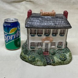 'Ye Old Inn' Ceramic Christmas Village Building - Colonial Candle