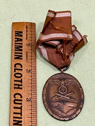 Original German Military WWII 'West Wall Medal'