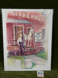 New Milford, CT Print - S.D. Green & Chief Waramaug (The Famous Horse)
