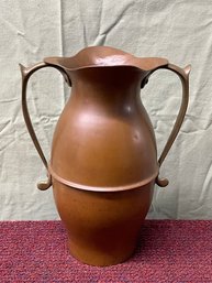 Double Handle Copper Water Urn Vase VINTAGE Young & Co. Coppersmiths, E. Boston