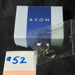 Sterling Silver Crystal Accent Nail Ring 2001 Vintage AVON