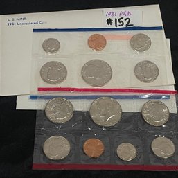 1981 P & D Uncirculated Coin Sets - United States Mint