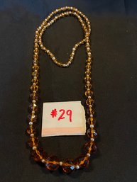 Vintage Amber Glass Necklace