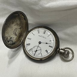 Antique Pocket Watch (1891) American Waltham Watch Co. Coin Silver Case